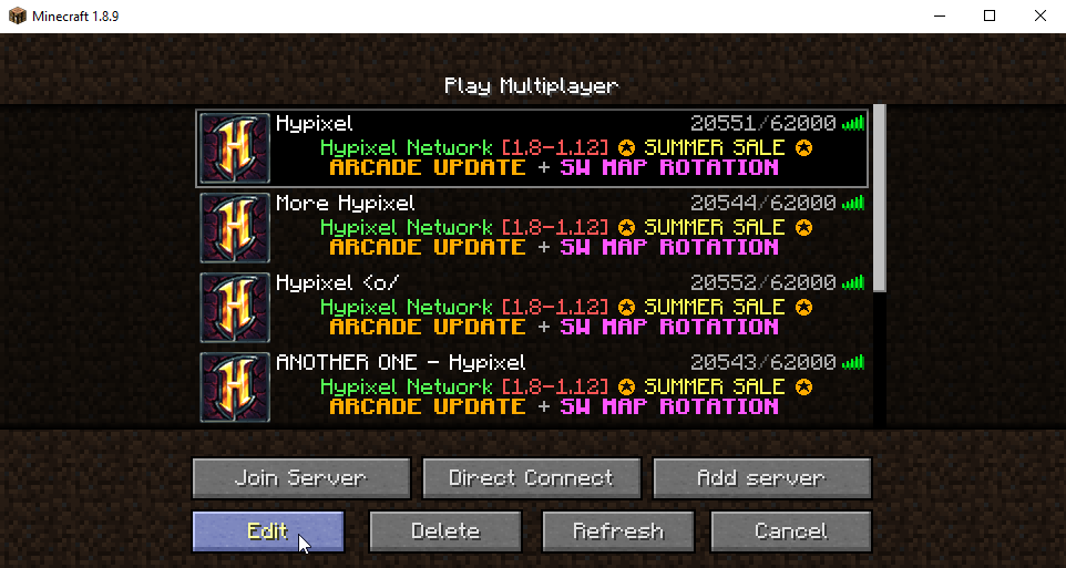 Minecraft server list.png